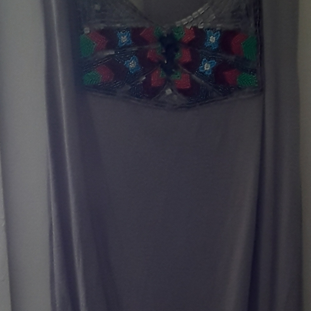 Embroidered tank top
